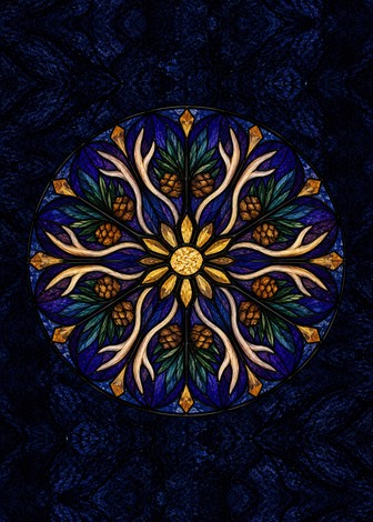 The Yule Beasts Oracle card back