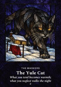 The Yule Cat oracle card