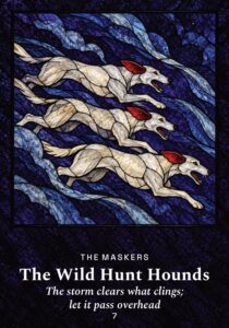 The Wild Hunt Hounds oracle card