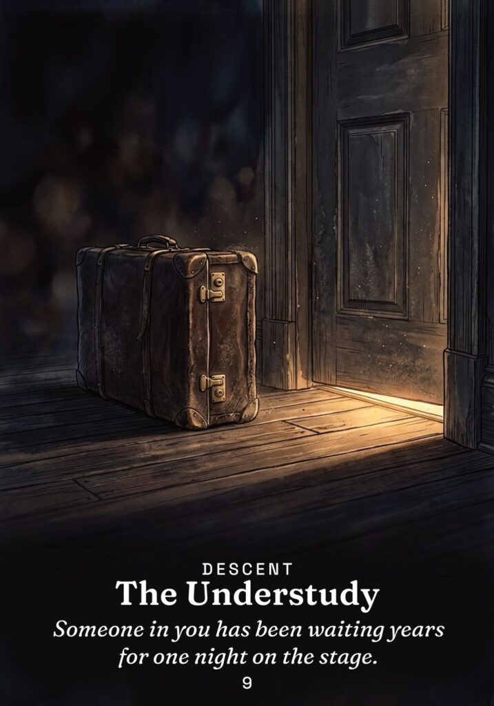 The Understudy oracle card from The Gold in the Dark deck