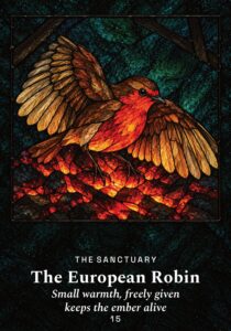The European Robin oracle card