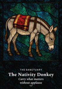The Nativity Donkey oracle card