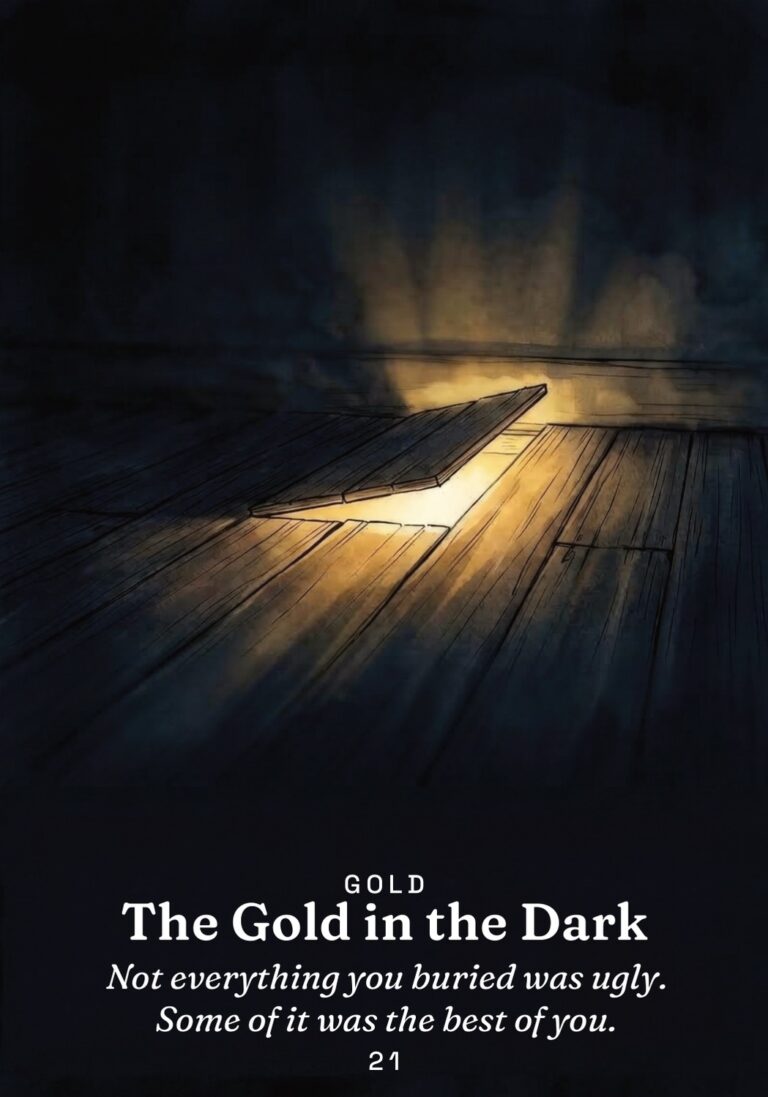 The Gold in the Dark oracle card from The Gold in the Dark