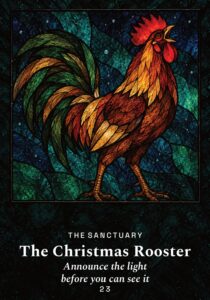 The Christmas Rooster oracle card