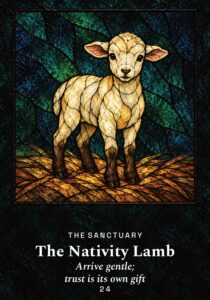 The Nativity Lamb oracle card