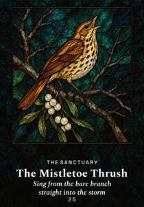 The Mistletoe Thrush oracle card