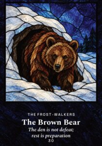 The Brown Bear oracle card