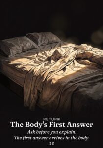 The Body’s First Answer oracle card