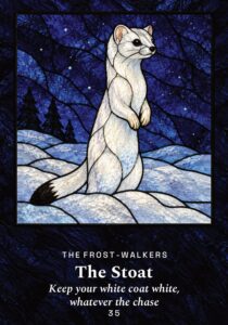 The Stoat oracle card