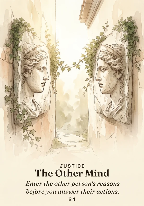 The Other Mind card from The Stoic Oracle.
