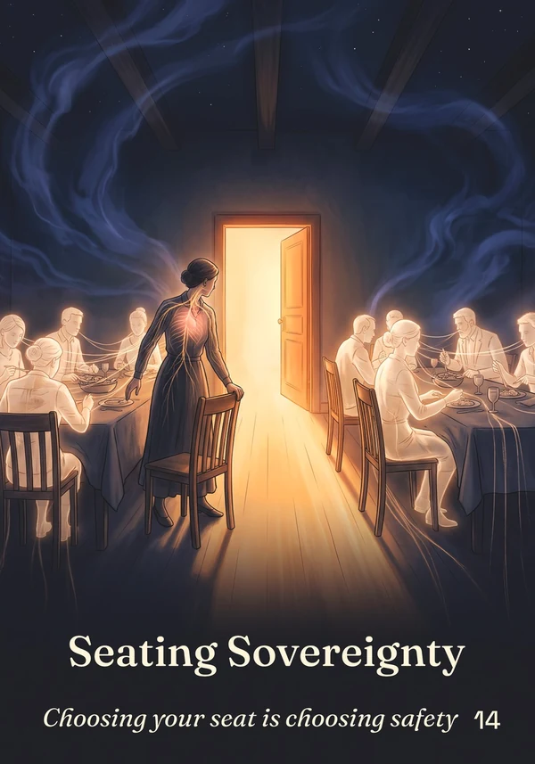 The Seating Sovereignty card from The Table of Connection Oracle.