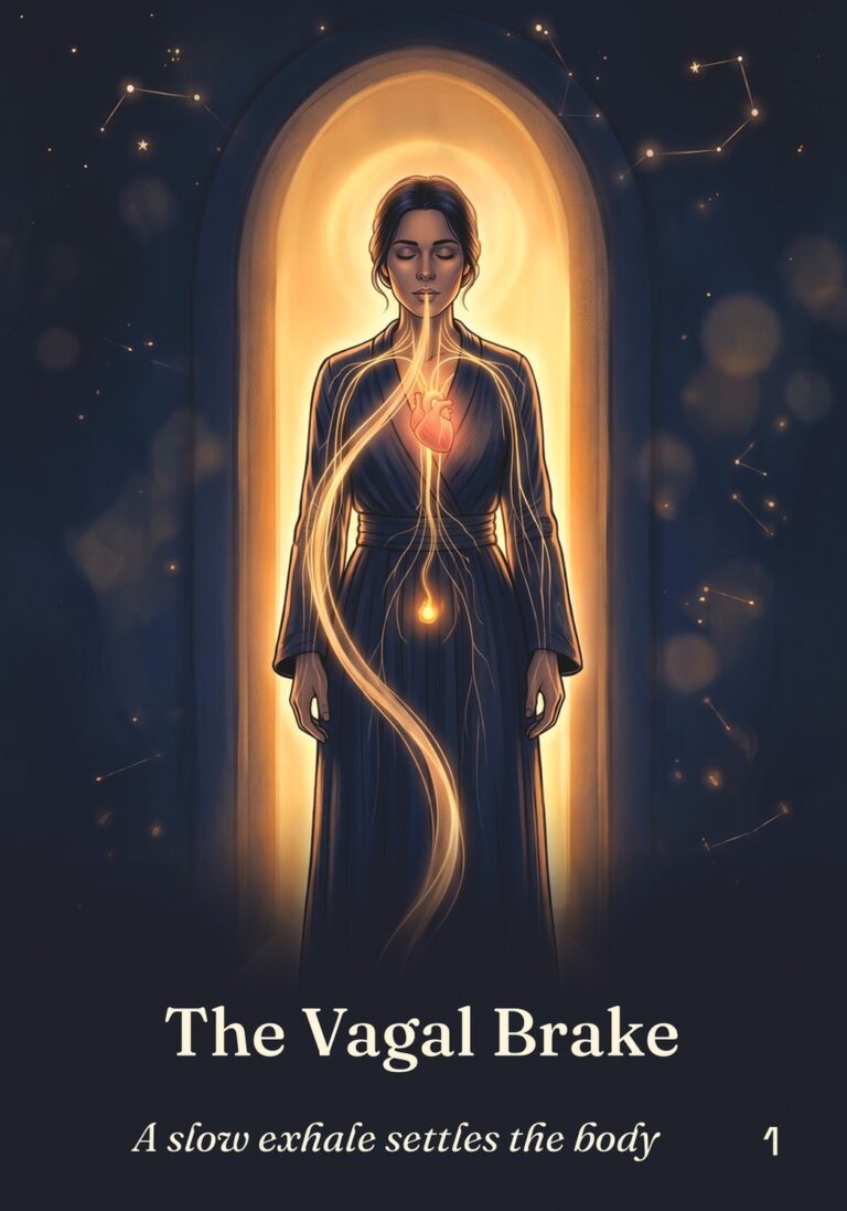 The Vagal Brake oracle card from The Table of Connection Oracle