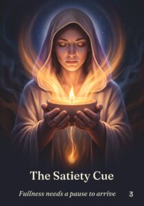 The Satiety Cue oracle card