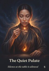 The Quiet Palate oracle card