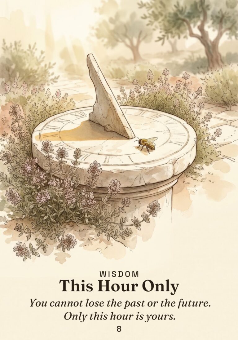 This Hour Only oracle card from The Stoic Oracle