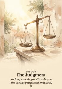 The Judgment oracle card