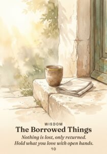 The Borrowed Things oracle card