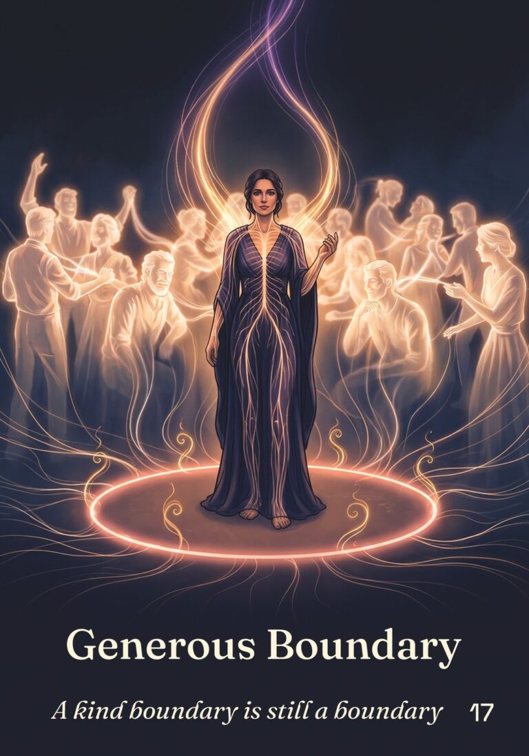 Generous Boundary oracle card from The Table of Connection Oracle