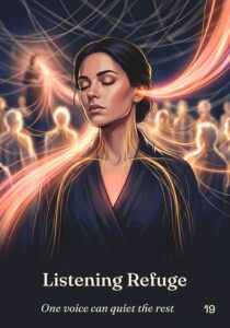 Listening Refuge oracle card