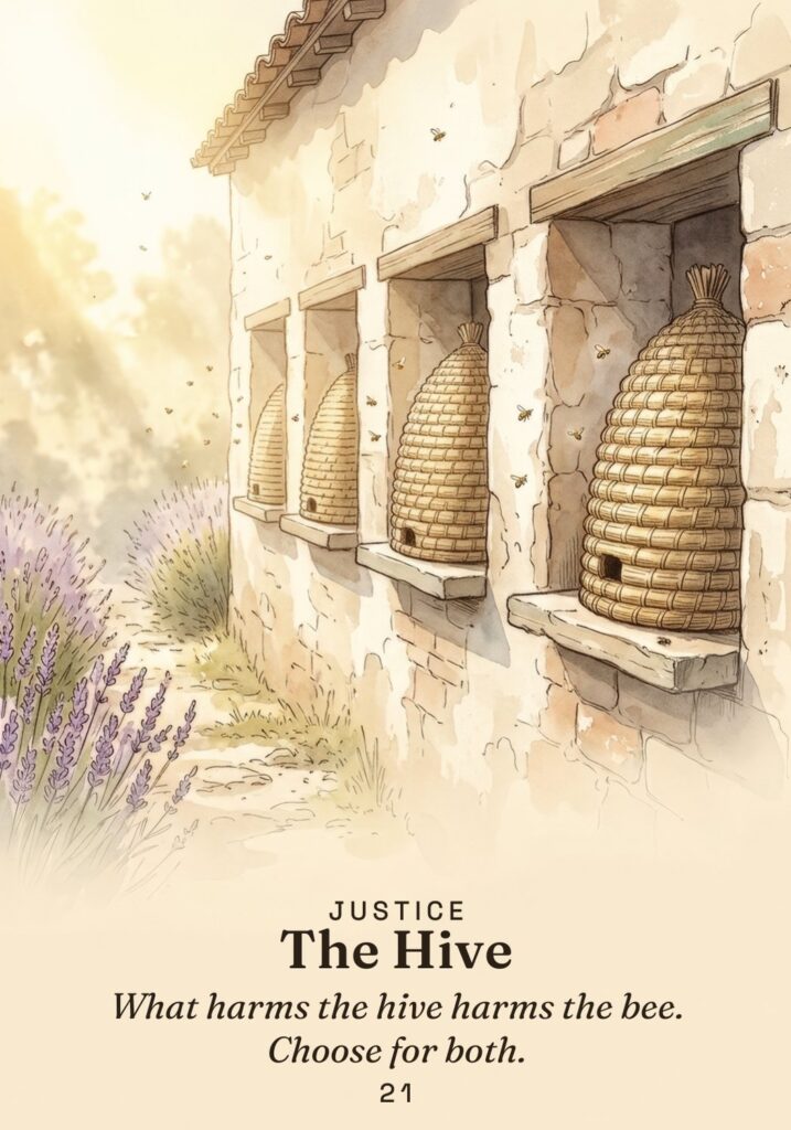The Hive oracle card from The Stoic Oracle deck