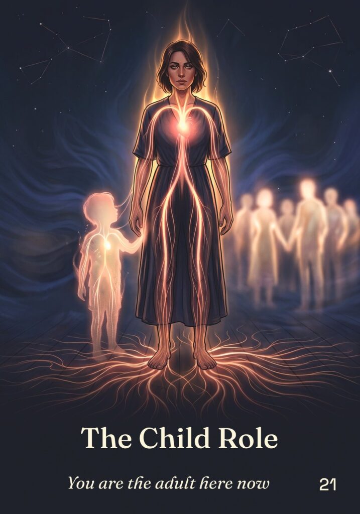 The Child Role oracle card from The Table of Connection Oracle deck