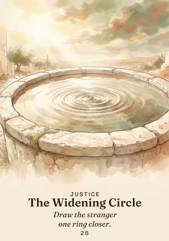 The Widening Circle oracle card from The Stoic Oracle deck
