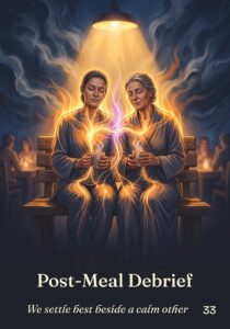 Post-Meal Debrief oracle card