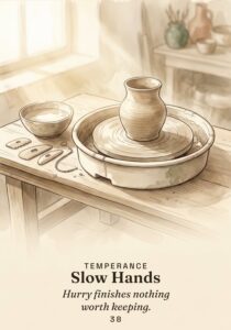 Slow Hands oracle card
