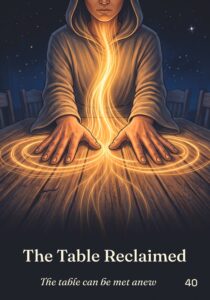 The Table Reclaimed oracle card