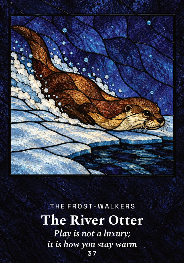 The River Otter card from The Yule Beasts Oracle.